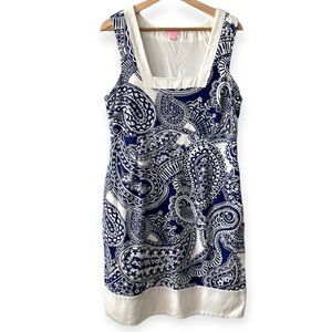 Lilly Pulitzer Morgan Shift Dress True Blue Paisley